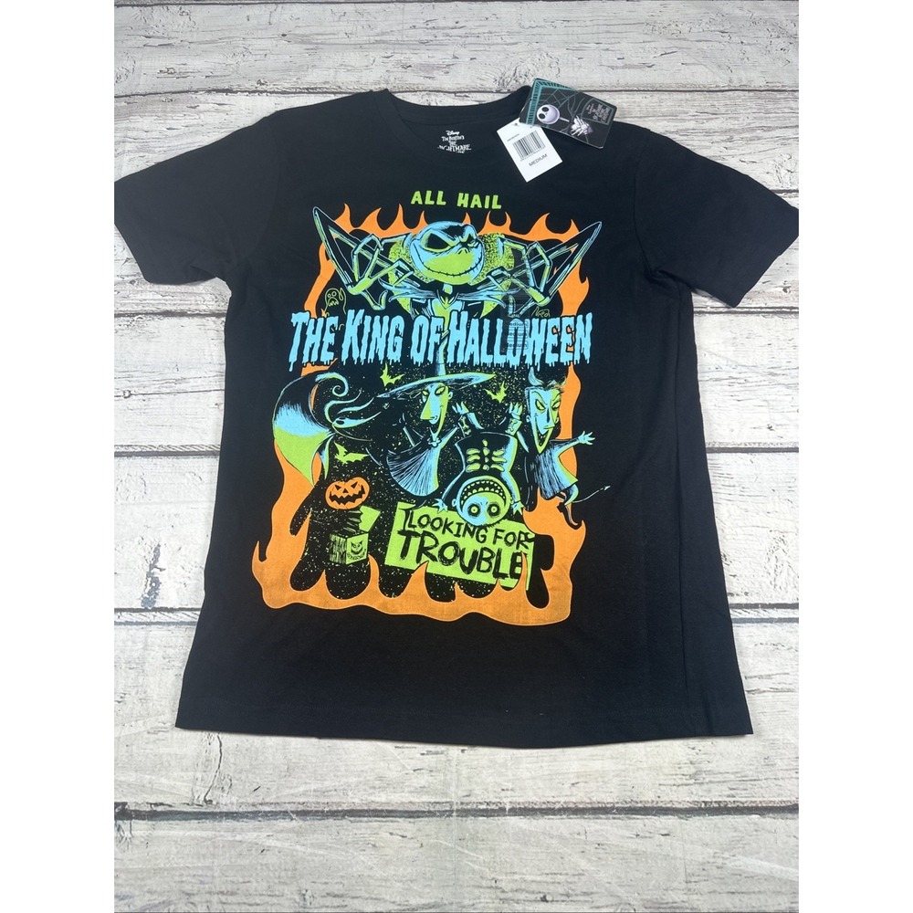 Disney Tim Burton's The Nightmare Before Christmas King Of Halloween Graphic NWT